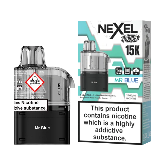 Nexel Thunder 15K Prefilled Pods - Mr Blue-2