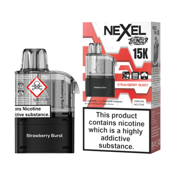 Nexel Thunder 15K Prefilled Pods - Strawberry Burst-2