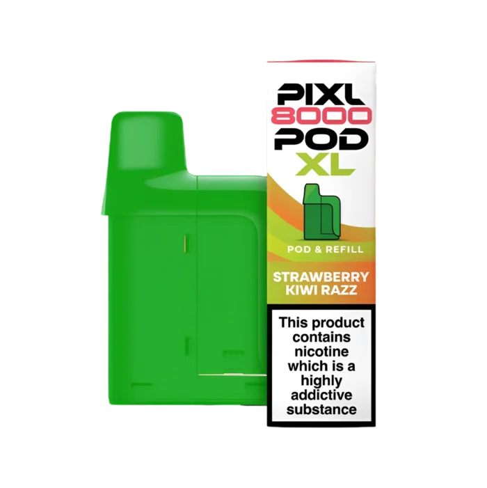 Pixl 8000 Prefilled Refill Pods Strawberry Kiwi Razz