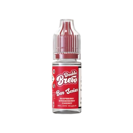 Raspberry Strawberry Cherry Nic Salt E-Liquid by Double Brew 10ml
