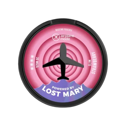 Strawberry Airplane Mode Nicotine Pouches by Lost Mary