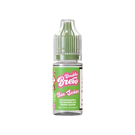 Strawberry Watermelon Bubblegum Nic Salt E-Liquid by Double Brew 10ml