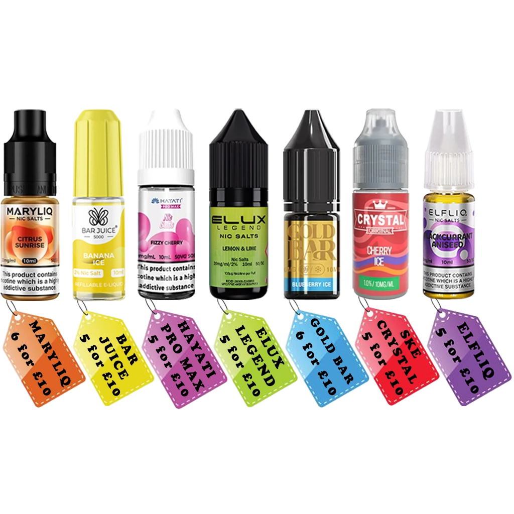 Vapeforest Nic Salt E-liquid Deals and Ranges 5 for 10