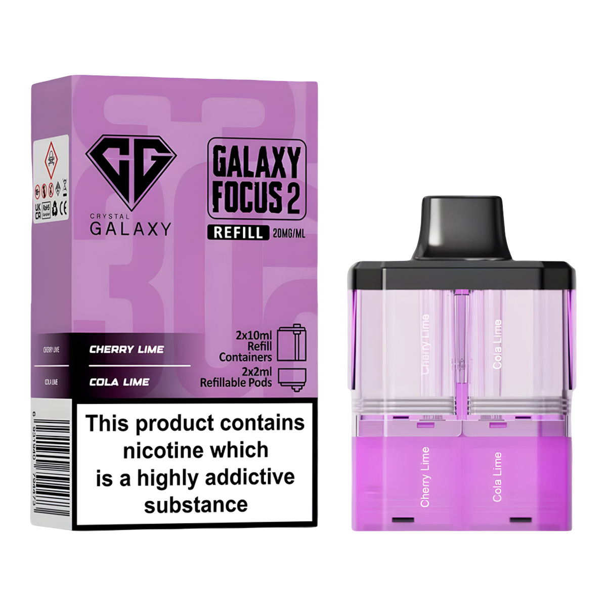 CHERRY-LIME-COLA-LIME-CRYSTAL-GALAXY-30K-FOCUS-2-PREFILLED-PODS