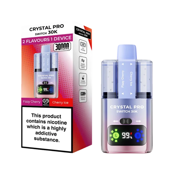 Crystal 30K Pro Switch Prefilled Vape Kit - Fizzy Cherry-Cherry Ice