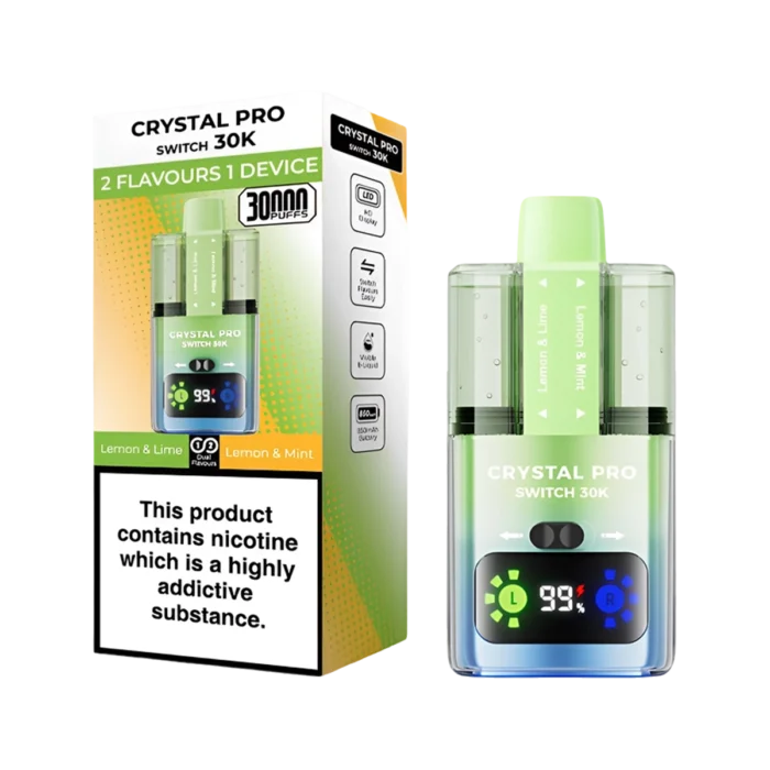 Crystal 30K Pro Switch Prefilled Vape Kit - Lemon Lime-Lemon Mint
