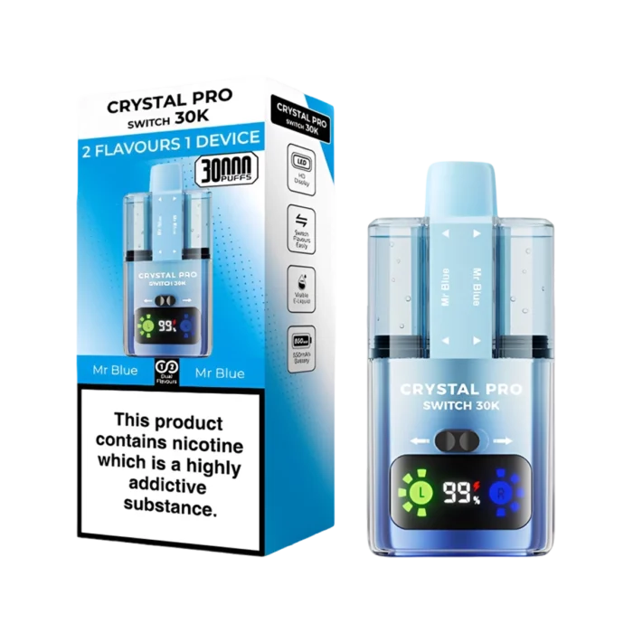 Crystal 30K Pro Switch Prefilled Vape Kit - Mr Blue