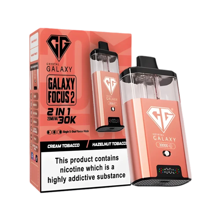 Crystal Galaxy Focus 2 30K Vape Kit-Cream Tobacco-Hazelnut Tobacco