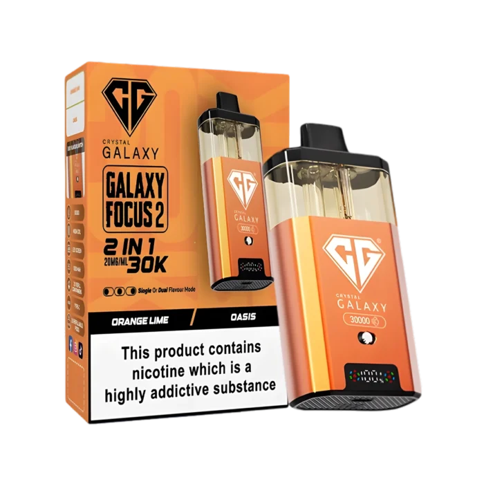 Crystal Galaxy Focus 2 30K Vape Kit-Orange Lime-Oasis