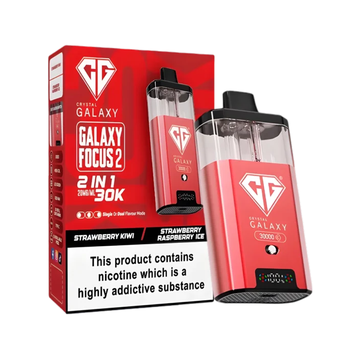 Crystal Galaxy Focus 2 30K Vape Kit-Strawberry-Kiwi-Strawberry Raspberry Ice