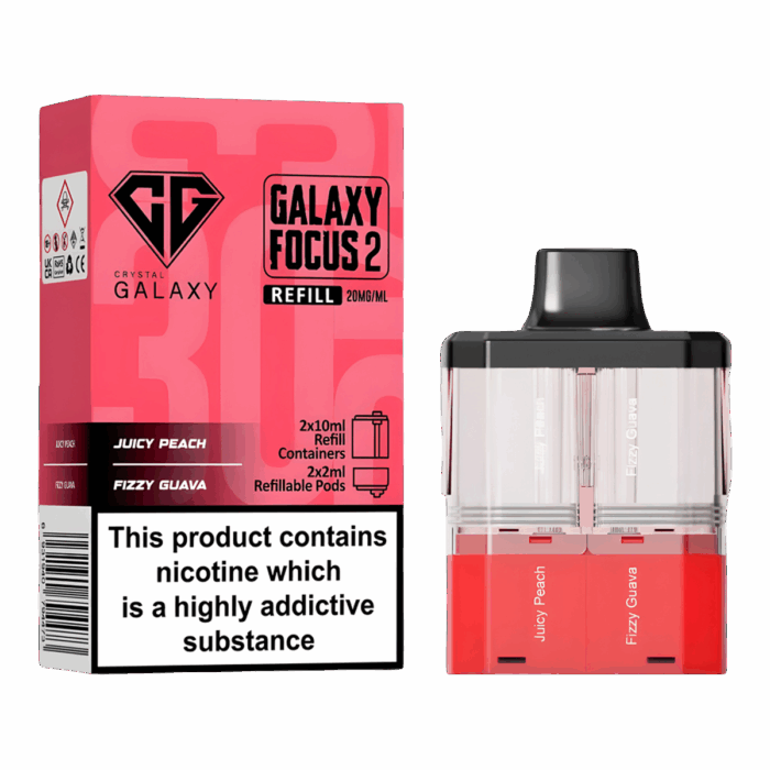 JUICY-PEACH-FIZZY-GUAVA-CRYSTAL-GALAXY-30K-FOCUS-2-PREFILLED-PODS