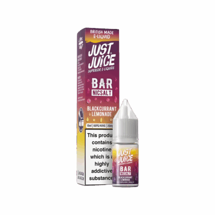 Blackcurrant Lemonade Nic Salt E-Liquid by Just Juice Bar