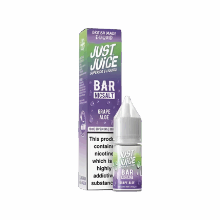 Grape Aloe Nic Salt E-Liquid by Just Juice Bar