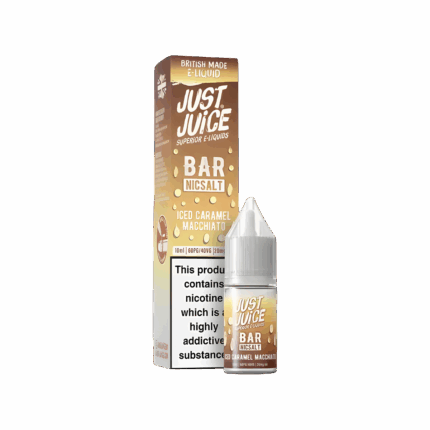 Iced Caramel Macchiato Nic Salt E-Liquid by Just Juice Bar