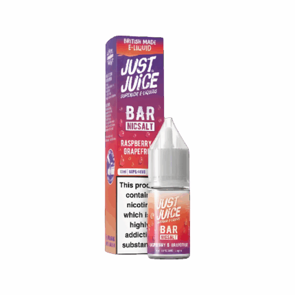 Raspberry and Grapefruit Nic Salt E-Liquid by Just Juice Bar