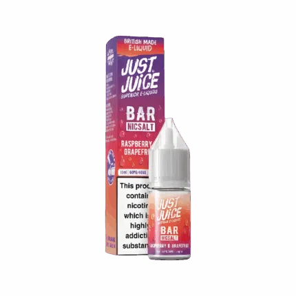 Raspberry and Grapefruit Nic Salt E-Liquid by Just Juice Bar