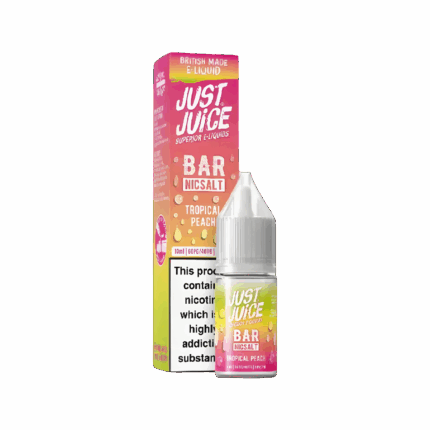 Tropical Peach Nic Salt E-Liquid by Just Juice Bar