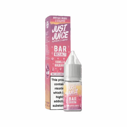 Vanilla Rhubarb Nic Salt E-Liquid by Just Juice Bar