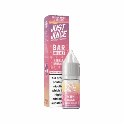 Vanilla Rhubarb Nic Salt E-Liquid by Just Juice Bar