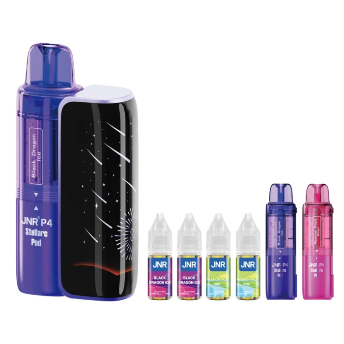 Black Dragon Ice-Passion Fruit Kiwi2-JNR P4 Stellarc 100K Vape Kit