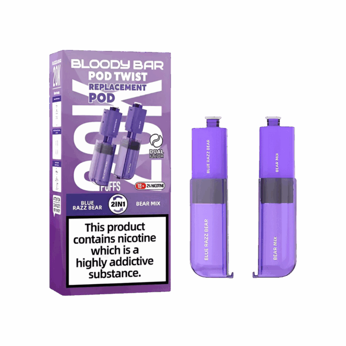 Bloody-bar-20k-pod-twist-refill-pod-blue-razz-bear-bear-mix