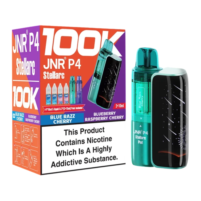 Blue Razz Cherry-Bluberry Raspberry Cherry-JNR P4 Stellarc 100K Vape Kit