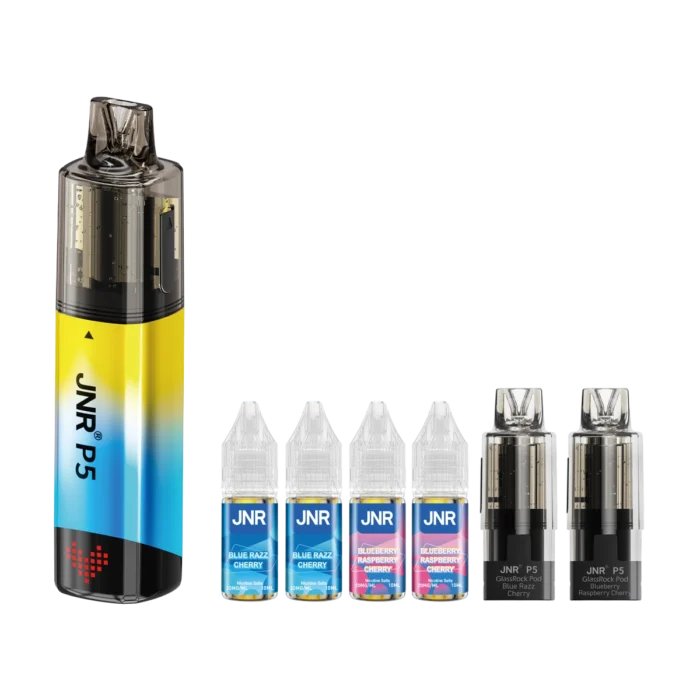 Blue Razz Cherry-Blueberry Raspberry Cherry2-JNR P5 GlassRock 100K Vape Kit