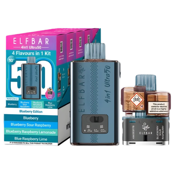 Blueberry Edition-Elf Bar 4in1 Ultra50 Vape Kit