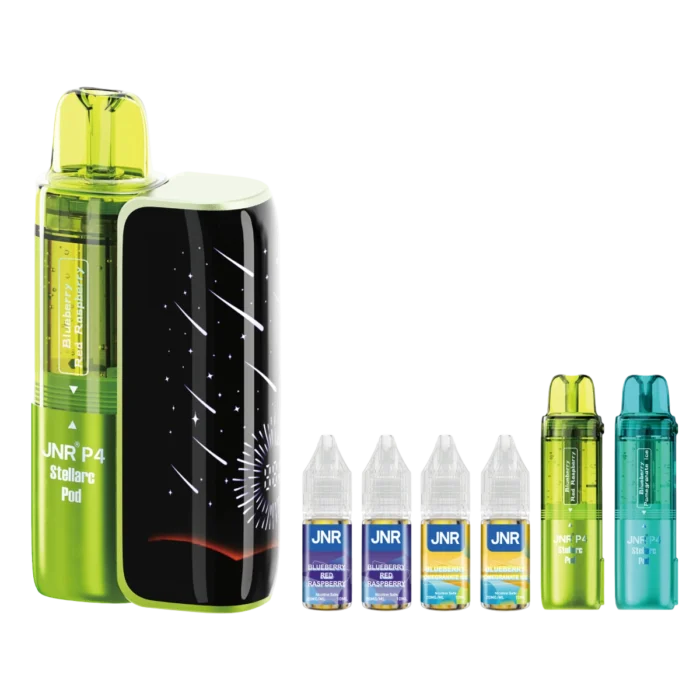 Blueberry Red Raspberry-Blueberry Pomegranate Ice2-JNR P4 Stellarc 100K Vape Kit