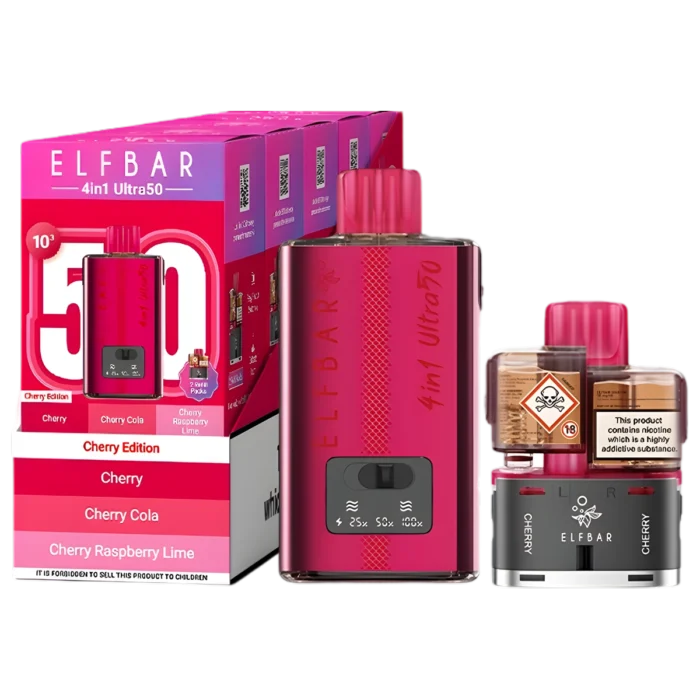 Cherry Special Edition-Elf Bar 4in1 Ultra50 Vape Kit