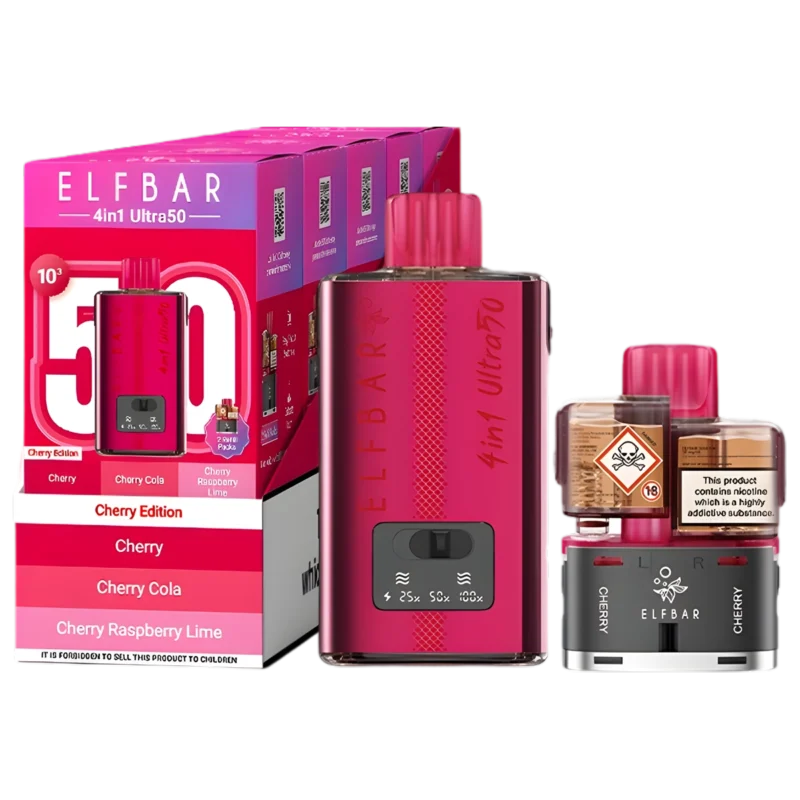 Cherry Special Edition-Elf Bar 4in1 Ultra50 Vape Kit