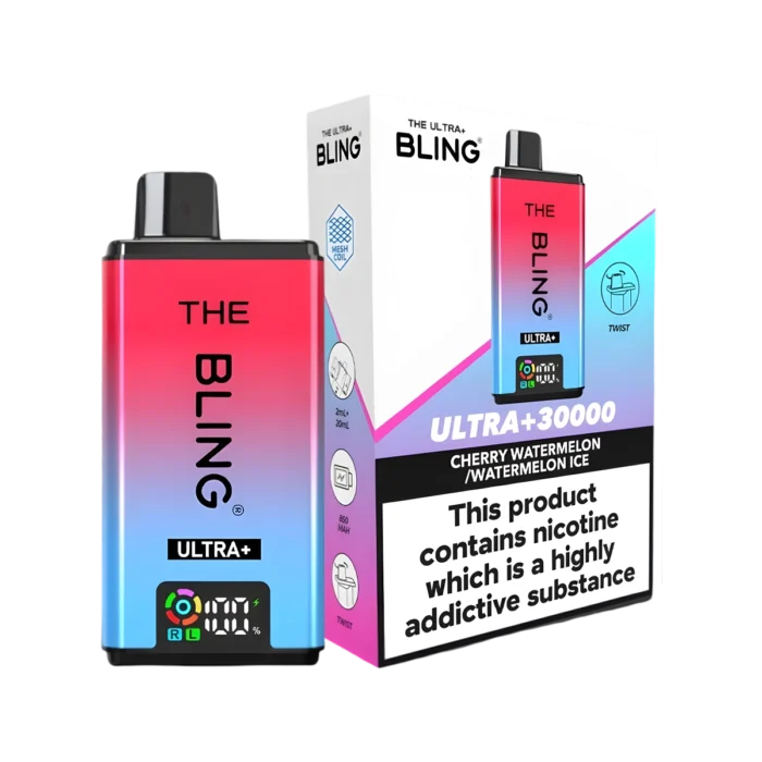 Cherry Watermelon-Watermelon Ice-THE BLING ULTRA PLUS 30K PREFILLED VAPE KIT