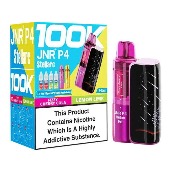 Fizzy Cherry Cola-Lemon Lime-JNR P4 Stellarc 100K Vape Kit