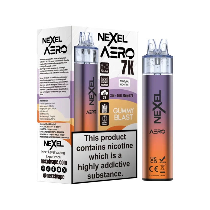 Gummy Blast-Nexel Aero 7K Vape Kit