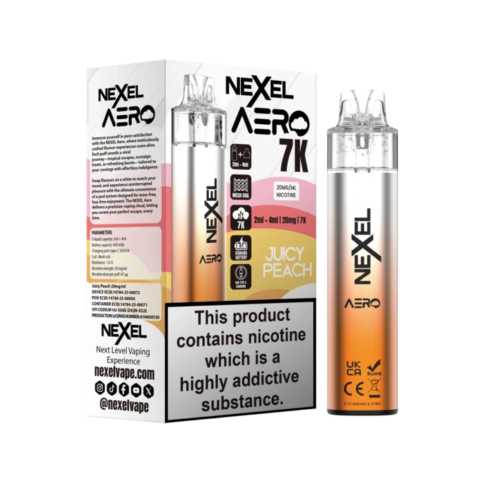 Juicy Peach-Nexel Aero 7K Vape Kit