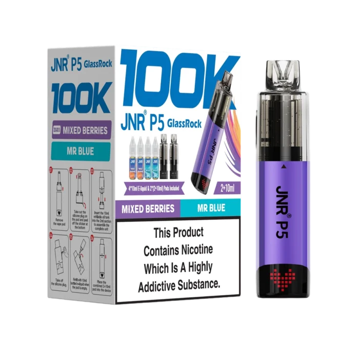 Mixed Berries-Mr Blue-JNR P5 GlassRock 100K Vape Kit