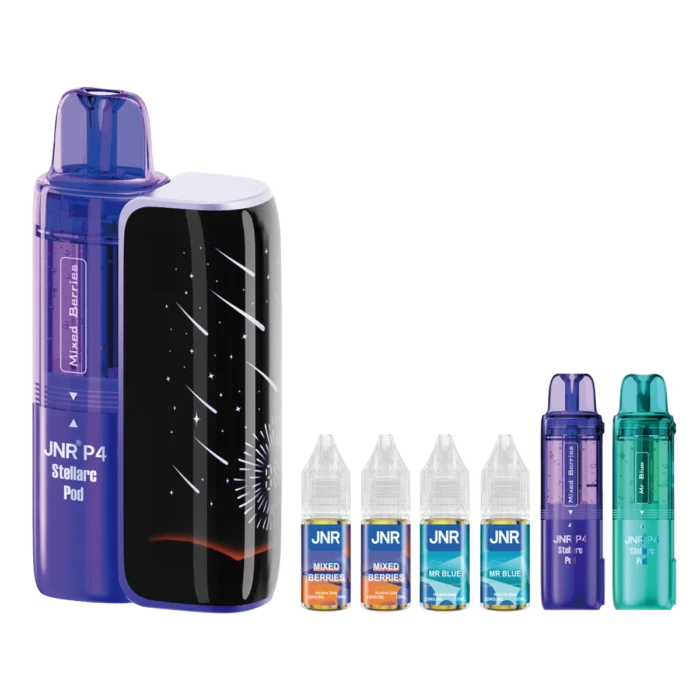 Mixed Berries-Mr Blue2-JNR P4 Stellarc 100K Vape Kit