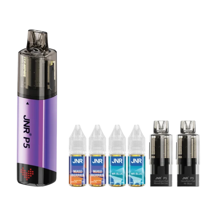 Mixed Berries-Mr Blue2-JNR P5 GlassRock 100K Vape Kit