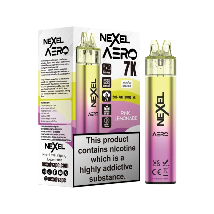 Pink Lemonade-Nexel Aero 7K Vape Kit