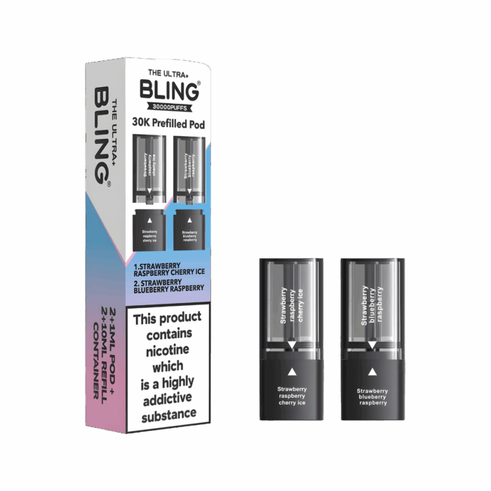 STRAWBERRY-RASPBERRY-CHERRY-ICE-STRAWBERRY-BLUEBERRY-RASPBERRY-THE-BLING-ULTRA-30K-PREFILLED-PODS-20MG