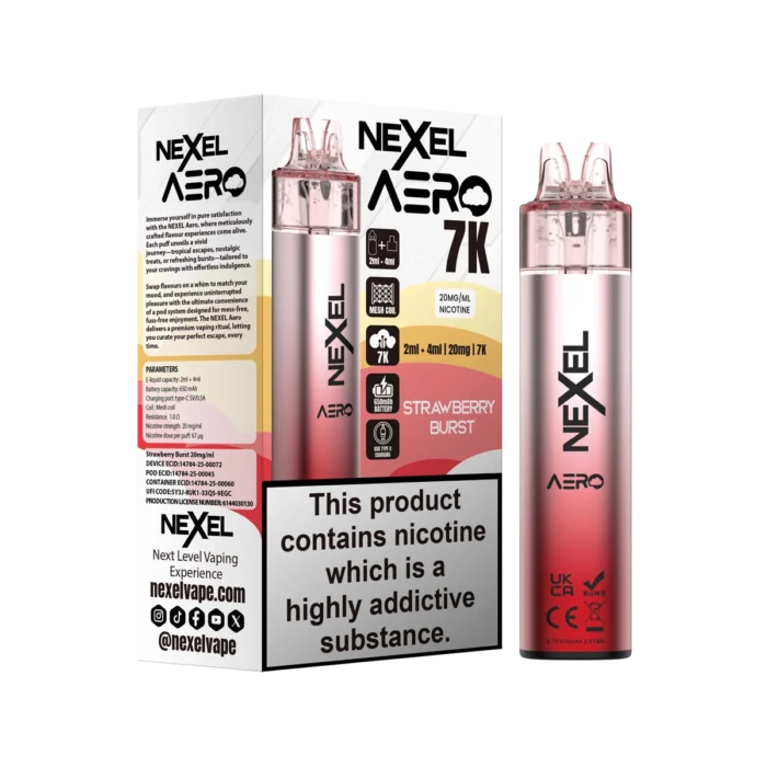 Strawberry Burst-Nexel Aero 7K Vape Kit