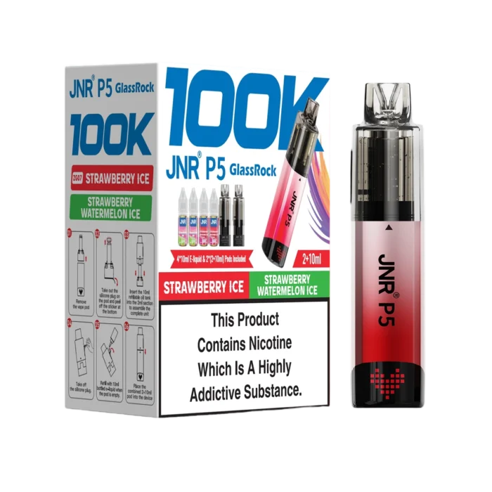 Strawberry Ice-Satrawberry Watermelon Ice-JNR P5 GlassRock 100K Vape Kit
