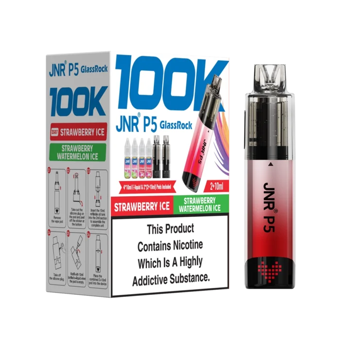 Strawberry Ice-Strawberry Watermelon Ice-JNR P5 GlassRock 100K Vape Kit