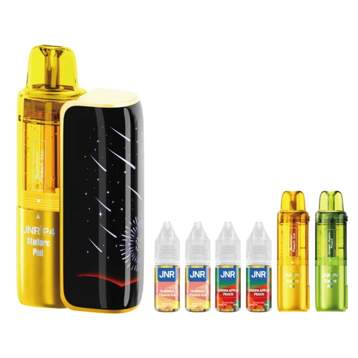 Summer Peach Ice- Green Apple Peach2-JNR P4 Stellarc 100K Vape Kit