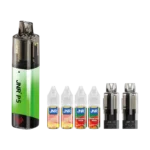 Summer Peach Ice-Green Apple Peach2-JNR P5 GlassRock 100K Vape Kit