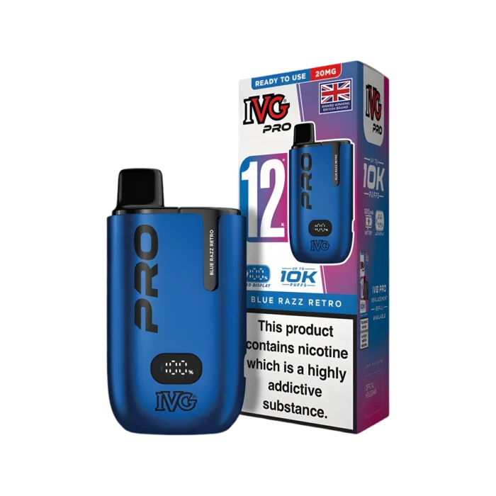 Blue Razz Retro-IVG Pro 12 Vape Kit
