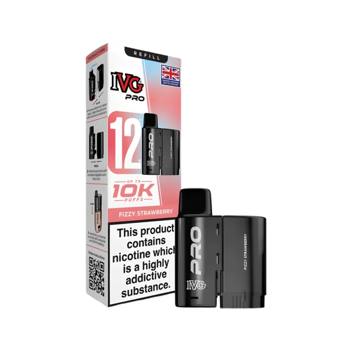 Fizzy Strawberry - IVG PRO 12 Refill Pod