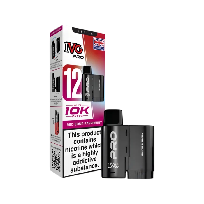 Red Sour Raspberry - IVG PRO 12 Refill Pod