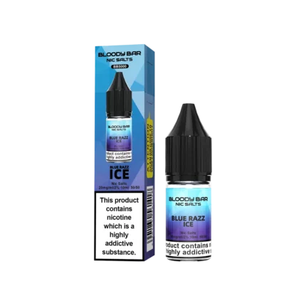 Blue Razz Ice Nic Salt E-Liquid by Bloody Bar