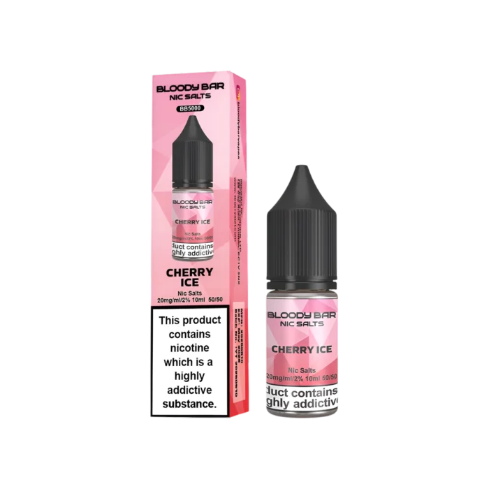 Cherry Ice Nic Salt E-Liquid Bloody Bar